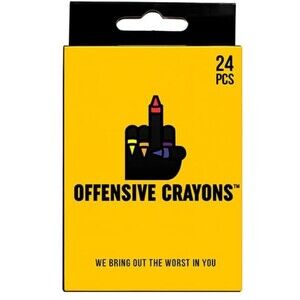 NEW Milk Toast Offensive Crayons Adult Gift Gag- 24 Crayons